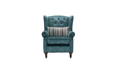 Buttoned Back Wing Chair