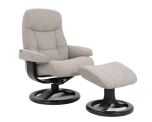 896501 Large Recliner with Footstool
