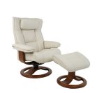117502 Small Recliner with Footstool