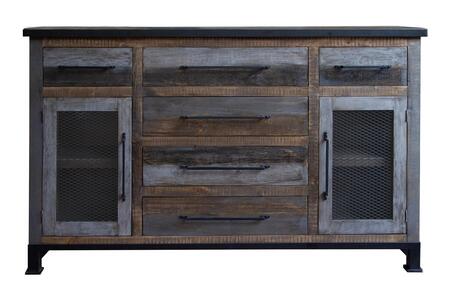 IFD9771BFF 6 Drawer 2 Doors Buffet "Antique"