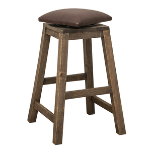 IFD9671STL30 Faux Leather Seat 30" Swivel Stool "Antique"