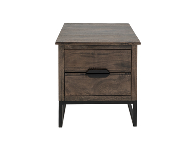 IFD2741END 2 Drawer End Table "Dark Mita"