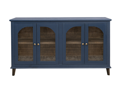 IFD3791CNSBL 4 Glass Door Console "Genova"