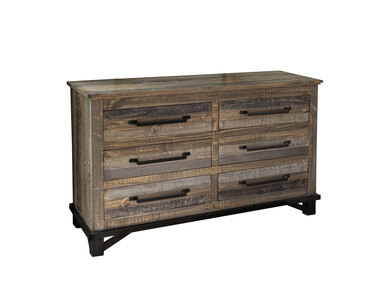 IFD6441DSRSM 6 Drawer Dresser "Loft Brown"