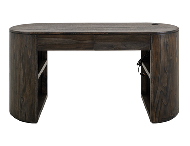 IFD4421DSK 2 Drawer, Desk "Black Balam"