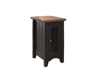 IFD370CST 1 Metal Mesh Door Chairside Table "Pueblo"
