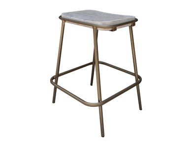 IFD2951STL24 Metal Frame Wooden Seat 24" Stool "Sahara"