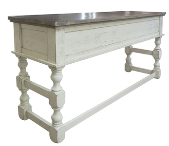 IFD4691SBT Counter Height Sofa/Console Table "Stone"