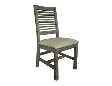 IFD469CHAIR Upholstered Seat Wooden Chair "Stone"