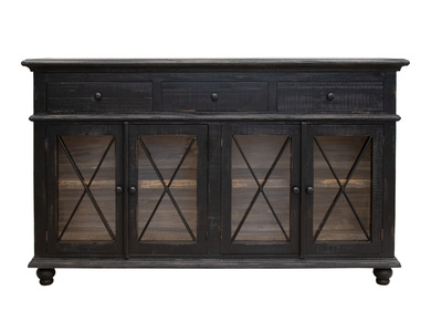IFD974CONS 3 Drawer 4 Doors 70" Console "Vintage"