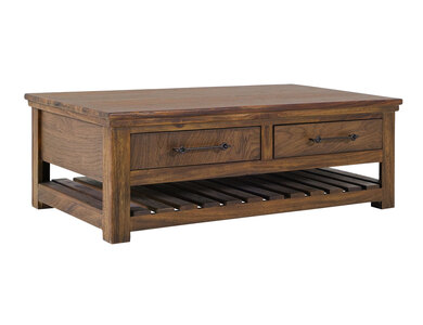 IFD3422CKT 4 Drawer, Cocktail Table "Walnut"