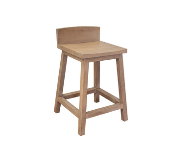 IFD8681BST24 24" Wooden Barstool "Natural Parota"