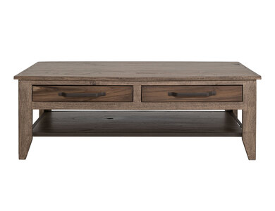 IFD1171CKT 4 Drawer, 1 Shelf, Cocktail Table "Natural Teca"