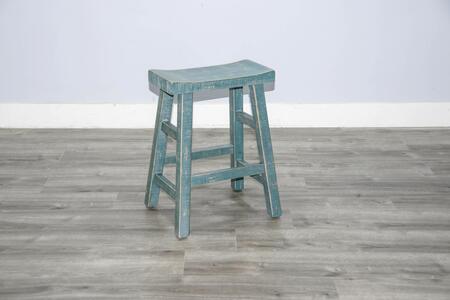 1768SG-24 Sea Grass 24"H Saddle Seat Stool
