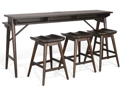 2094CB-S 24"H Stool W/ Saddle Seat