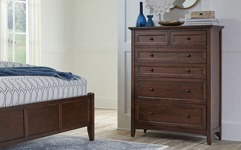 WSLCB5600 6-Drawer Chest - Cherry Brown Finish