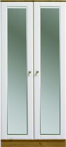 2 Door Robe Hanging With Mirrors