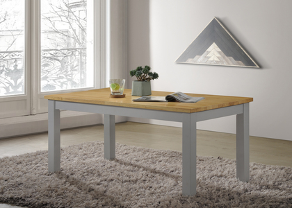 Coffee Table 107 X 56Cm Grey & Oak
