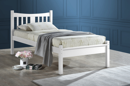 3' Bed White