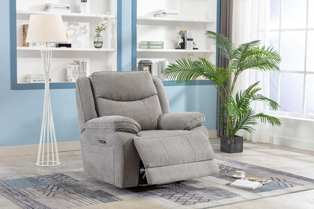 1R - 1 Seater Manual Reclining - Light Grey