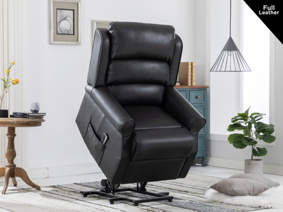 Lift & Tilt Dual Chair Leather Black (Electric)