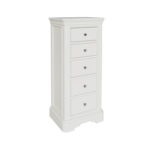 Mab-411-BN Tall Chest - 5 Drawer - Bone