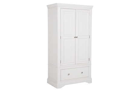 Mab-422-BN Wardrobe - 2 Door/1 Drawer - Bone