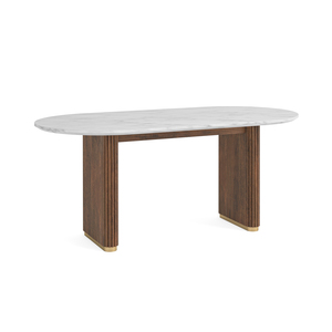Oval Dining Table Marble Top