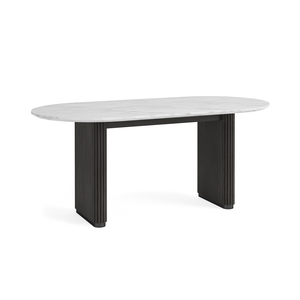 Oval Dining Table Marble Top