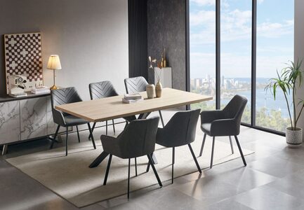 Chrissie Dining Table + 6 chairs