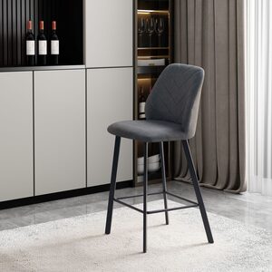 Stool - microfiber - Dark Grey