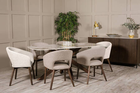 Ariya Dining Chair Latte