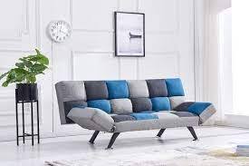 Sofa Bed Teal / Grey
