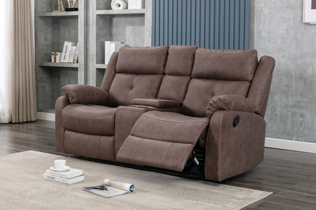 2R - 2 Seater Loveseat Manual Reclining With Console - Anchor