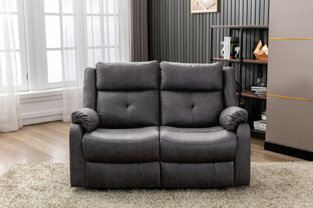 2R - 2 Seater Loveseat Manual Reclining With Console - Chestnut