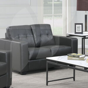 2S Loveseat Black