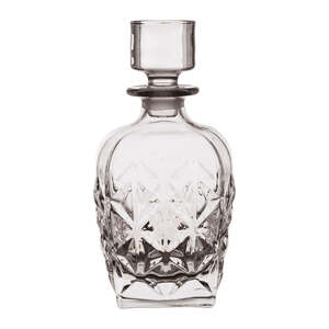Diamond Cut Glass Decanter