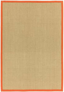 GRV01357 Sisal Linen Rug In Orange 200x300cm