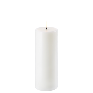 Nordic White Pillar Candle 7.8 X 20cm