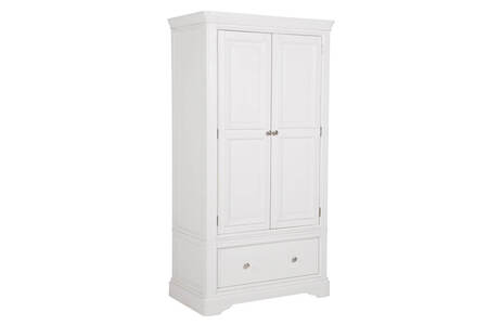 Etienne Wardrobe - 2 Door/1 Drawer - Bone
