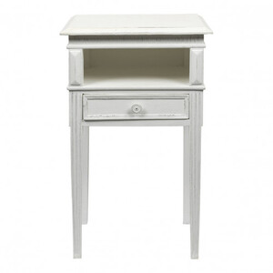 Heraldo Antique White Bedside Table