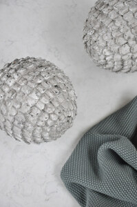 Distressed Grey Artichoke Decoration