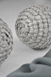 Distressed Grey Artichoke Decoration