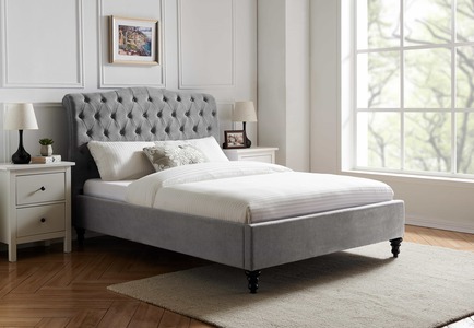 LB60 ROSA Capricorn Bed In Light Grey
