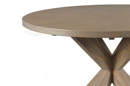 PRES48 120Cm Preston Round Oak Dining Table