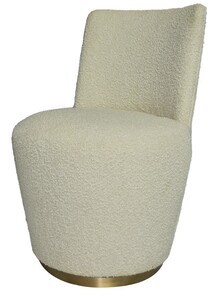 LUCCA210 Swivel Dining Chair Boucle Fabric