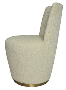LUCCA210 Swivel Dining Chair Boucle Fabric