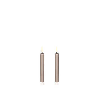 UL-TA-SAW-01312-2 Mini Sandstone Taper Candle (Twin Pack) 1.3 X 14Cm
