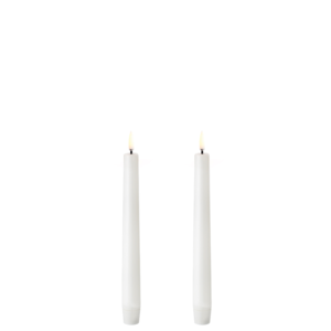 UL-TA-NW02320-2 Nordic White Taper Candle (Twin Pack) 2.3 X 20Cm