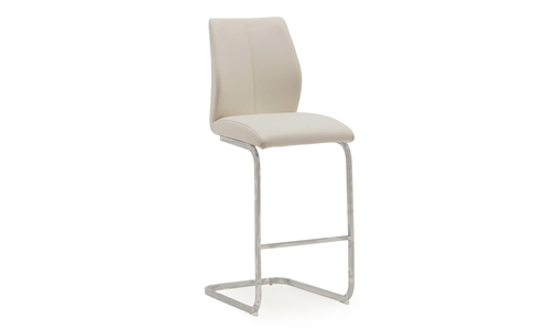 Eli-250-TP Bar Chair - Chrome Leg Taupe